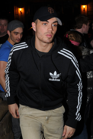Max George of The Wanted,
arrives back to his hotel.
London, England - 29.03.11
Mandatory Credit: Steve Searle/WENN.com