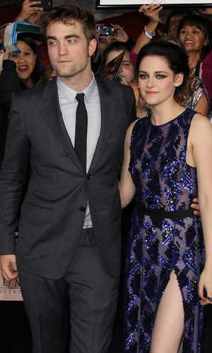 Robert Pattinson and Kristen Stewart at The Twilight Saga: Breaking Dawn - Part 1 World Premiere held at Nokia Theatre L.A. Live , Los Angeles, California - 14.11.11