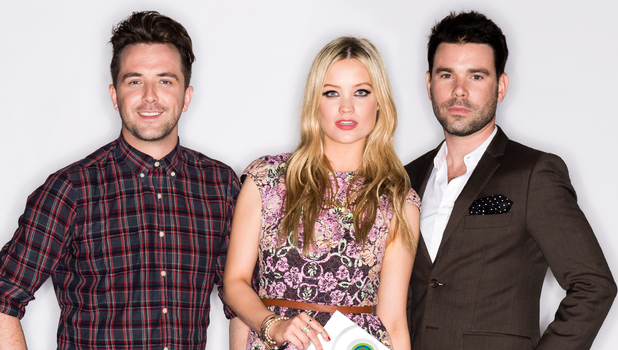 Darren McMullen, Dave Berry and Laura Whitmore