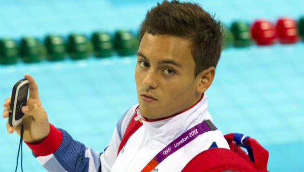 Tom Daley and members of the Olympic Team GB Diving Team Training at the Olympic Aquatics Centre, London, Britain - 16 Jul 2012.