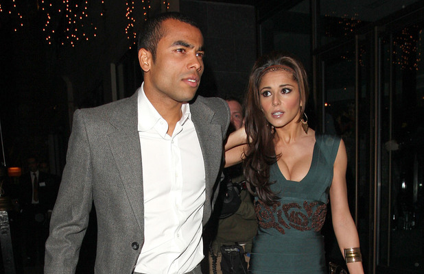 Ashley Cole and Cheryl Cole walking hand in hand, arrive at their hotel London, England - 03.12.08 Credit: (Mandatory): WENN