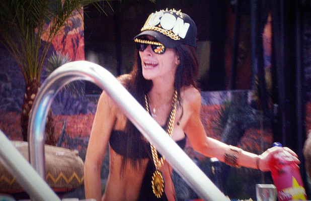 Jasmine Lennard in CBB at hot tub party - 2012