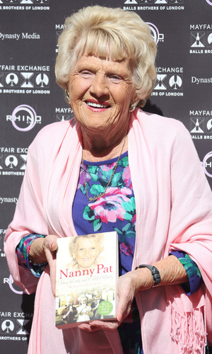 Nanny Pat launches her book 'Penny Sweets and Cobbled Streets: My East End Childhood' held at the Balls Brothers- Arrivals
London, England - 28.08.12Mandatory Credit: Lia Toby/WENN.com