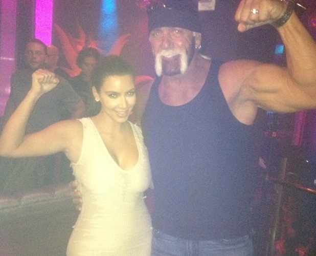 Kim Kardashian and Hulk Hogan flex their muscles! - Celebrity News News ...