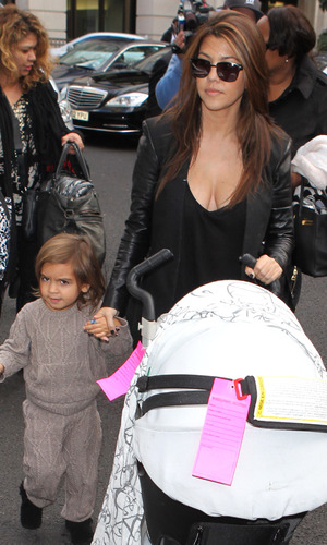 Kourtney Kardashian arrives in London