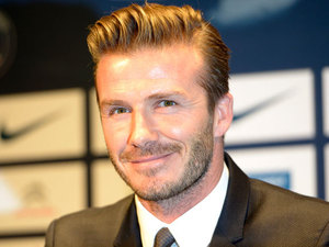 British and New PSG football player David Beckham during a press conference at the Parc des Princes stadium in Paris, France on January 31, 2013. Beckham signed a five-month deal with the Ligue 1 leader until the end of June. Photo by Mousse/ABACAPRESS.COM