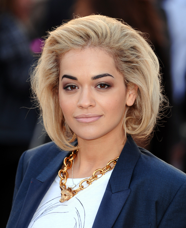 Rita Ora, Burberry Prorsum show, Autumn Winter 2013, London Fashion Week, London, Britain - 18 Feb 2013