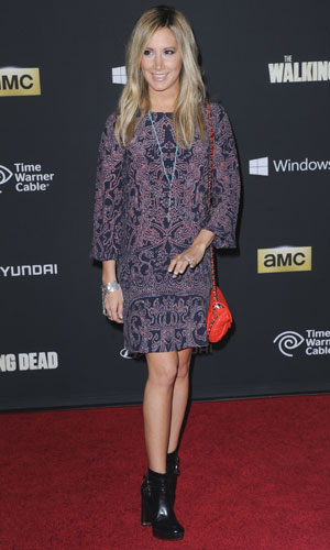 Ashley Tisdale, The Fourth Season Premiere of Walking Dead, LA, 3 October 2013