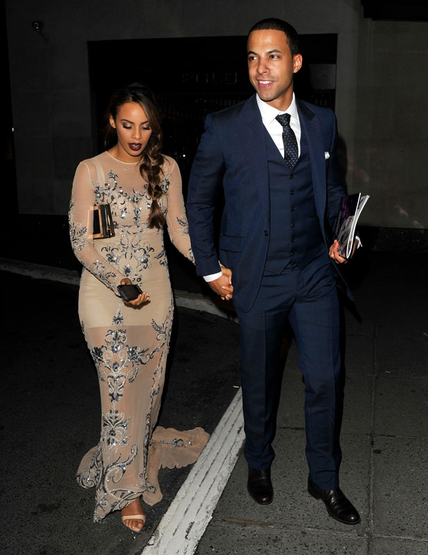 Rochelle Humes, The Saturday at arriving back at the hotel before heading home after the Pride of Britain Awards, 7 October 2013