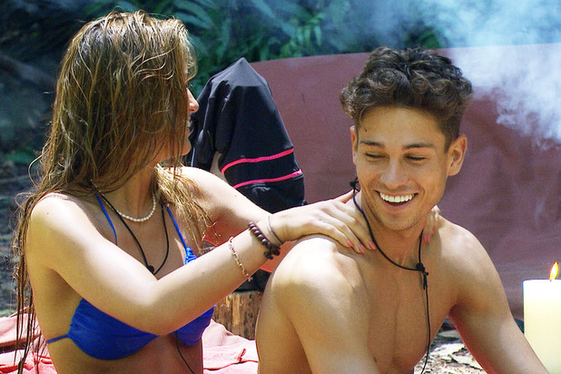 Im A Celebrity 2013 Amy Willerton Gives Joey Essex A Massage In Camp