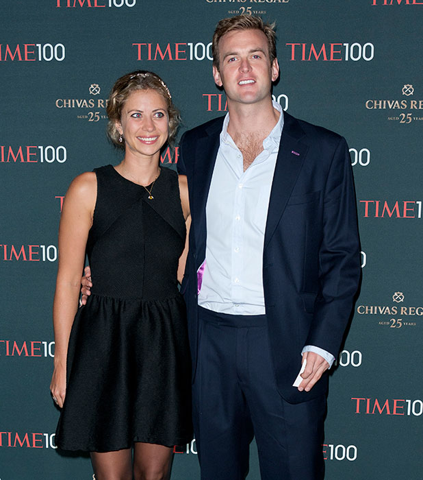 Fred Andrews and Holly Branson London Time 100 event held at Aqua inside The Shard, 2013