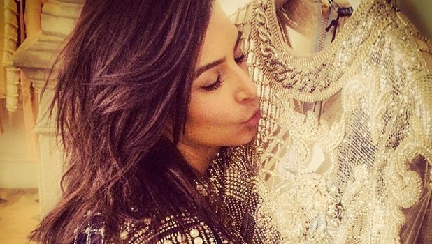 Kim Kardashian pictured by Olivier Rousteing in Paris, 15 April 2014