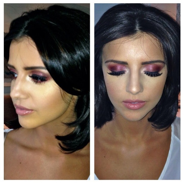  - lucy-mecklenburgh-smoky-cranberry-eyeshadow-ashley-parkin-april-2014