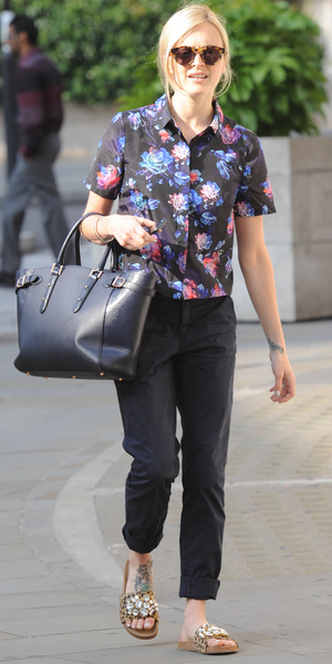 Fearne Cotton spotted outside BBC Radio 1, London, 22 July