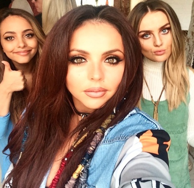 Little Mix Jesy Nelson with Perrie Edwards and Jade Thirwall in Instaram picture 12th May 2015 - jesy-little-mix-with-bandmates-in-instaram-picture