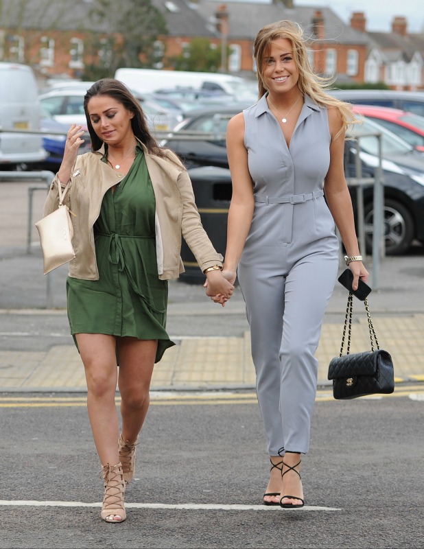 TOWIE newcomers Courtney Green, Chloe Meadows arrive hand-in-hand for