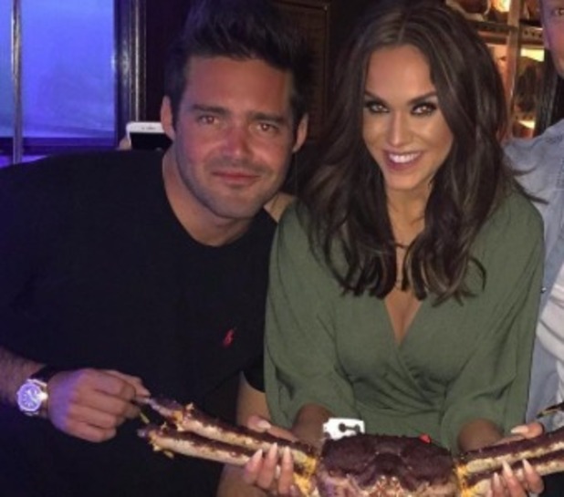 Vicky Pattison enjoys night out with Spencer Matthews, 22 April 2016.