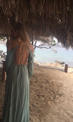 Model Rose in Ibiza 27th July 16
