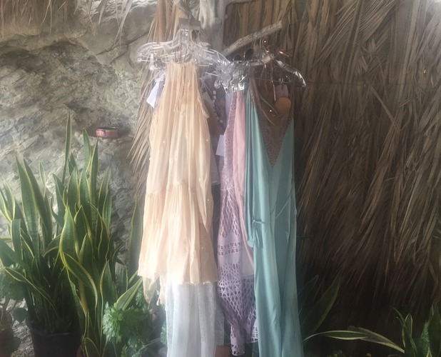 Boho beach outfits in Ibiza