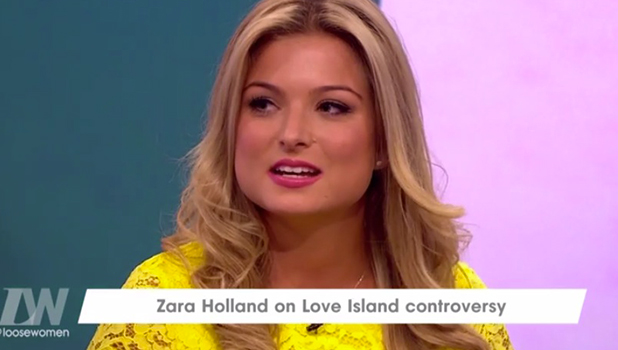 Love Island S Zara Holland Is Grilled By Loose Women On Losing Miss Gb For Having Sex On Tv Too