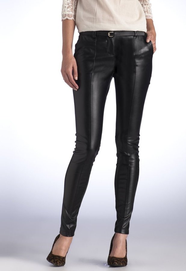 Leather Look Trousers - - Reveal