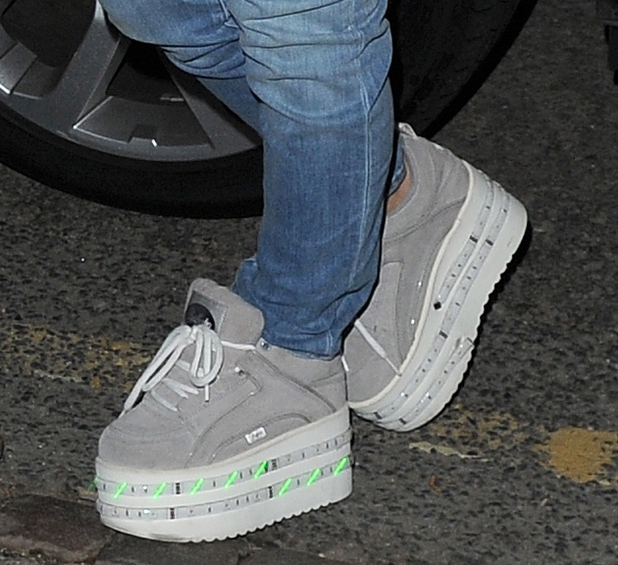 Lily Allen wears her favourite light-up trainers at gig afterparty ...