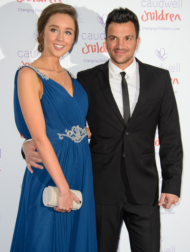 Peter Andre's fiancée Emily MacDonagh ties hair back for charity ball ...
