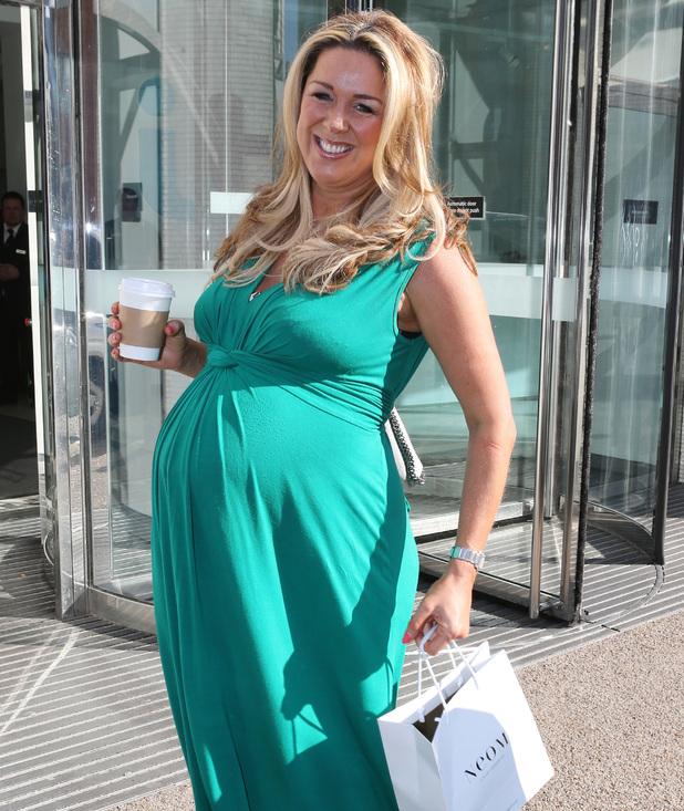 Pregnant Claire Sweeney: 