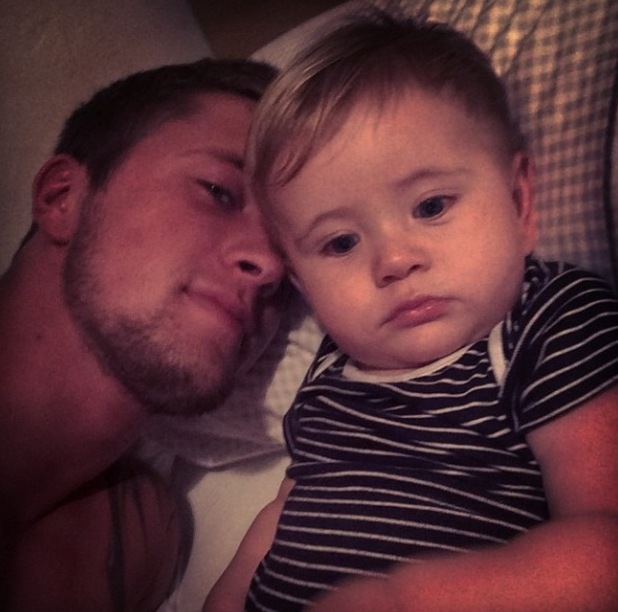 TOWIE's Dan Osborne plants a kiss on adorable son Teddy - Celebrity ...