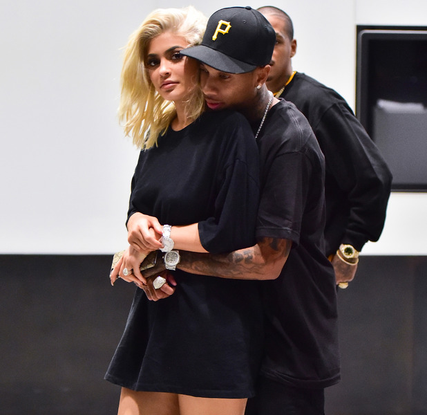 Kylie Jenner debuts her platinum blonde hair while out and about with ...